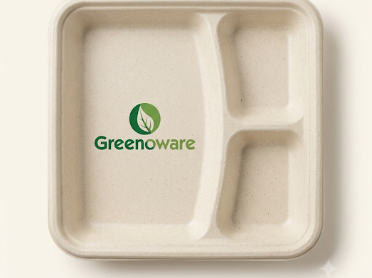 Square Compartment Plate